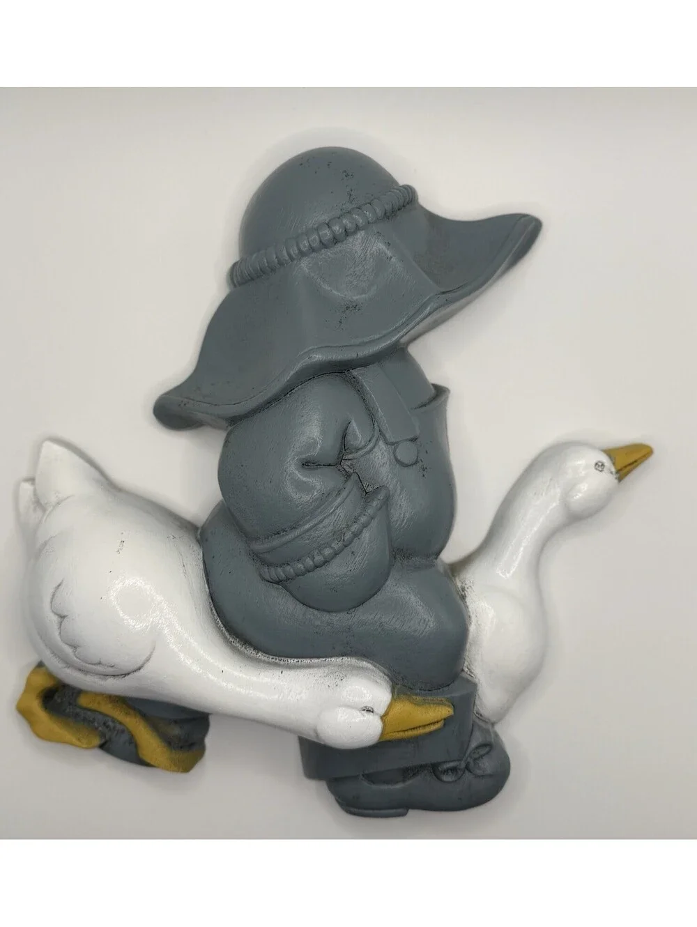 Vintage Burwood 90s Style Country Duck Boy & Country Duck Girl Wall Plaques Set